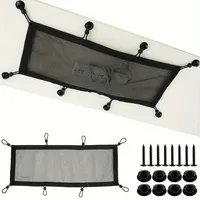 8 Hole Socket Network Pocket Under Desk Cable Management Net Under Table Cord Management Mesh Organizer Flexible Wire Hiders