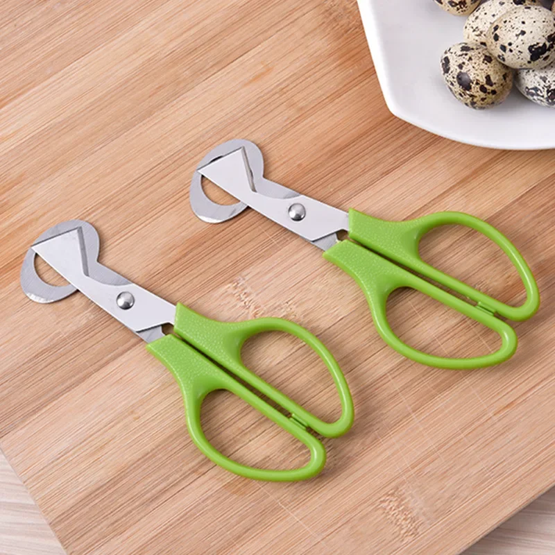 Practical 10PCS Stainless Steel Quail Egg Cutter Scissors Pigeon Bird Quail Egg Cutter Opener Cracker Kitchen Clipper Tool