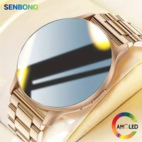 SENBONO 1.43 INCH AMOLED Women Smart Watch Answer Call Always on Display Dial Custom 100+ Sport Modes Smartwatch for Men Women