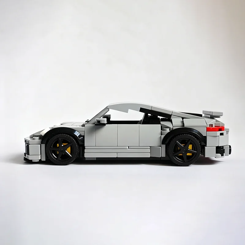 330 stücke MOC Porscheed Turbo S City Champions Super Auto Modell Bausteine Architektur Spielzeug Weihnachten Geschenke Ziegel Kinder