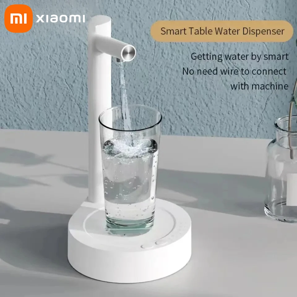 

Xiaomi Portable Desktop Electric Water Dispenser Bottle Barrel Gallon Pump USB Charging Automatic Drinking Water Machine Kettle