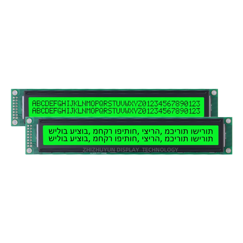 4002A Hebrew LCD Screen Module 40*2 Character Dot Matrix Screen Blue Film 40X02 Voltage 5V 3.3V