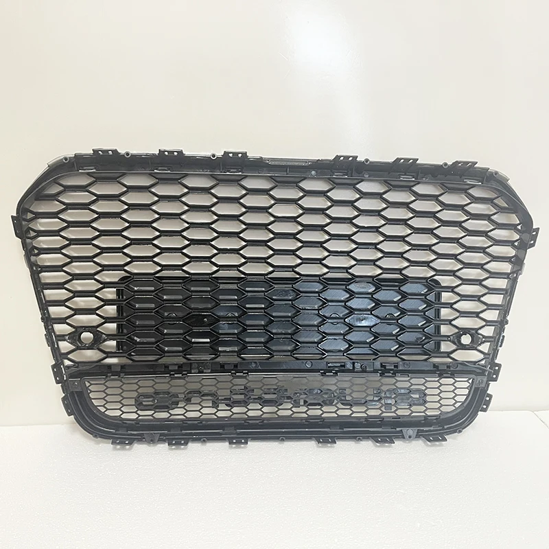For RS6 Style Front Sport Hex Mesh Honeycomb Hood Grill Black For Audi A6/S6 C7 2012 2013 2014 2015 Car-Styling Accessories