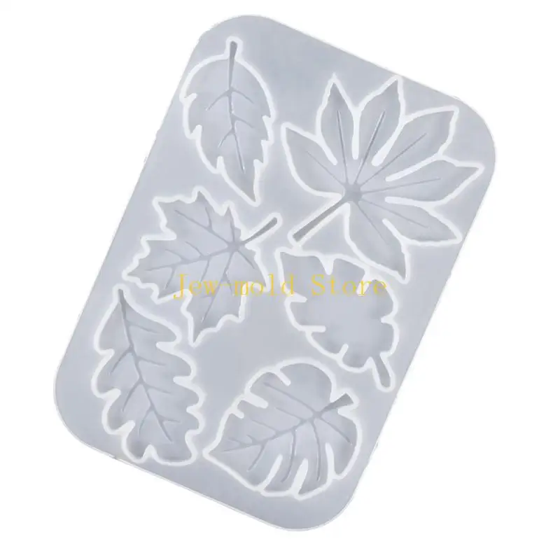 C71B Silikon Anhänger Schimmel Ohrring Formen Ahornblattform Schmuckform