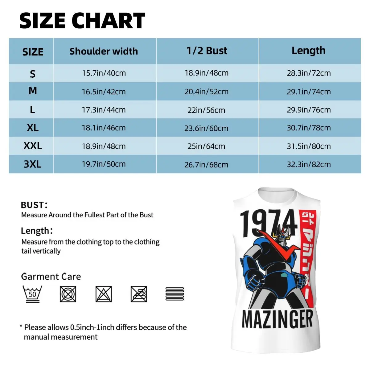 Mazinger Z Mad Robot Grendizer Anime Manga Men Printed Sleeveless T-shirt Casual Hip Hop Street Style Beach Holiday Tank Tops