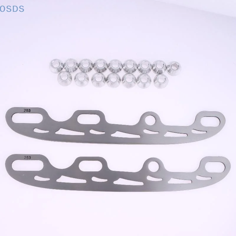 1 セットアイススケートブレード 220/253/290 ミリメートルステンレス鋼スケート交換ブレードインラインフィギュアスケートブレードスケート靴用 ​