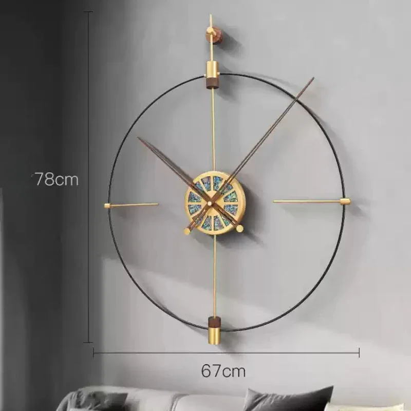 Aesthetic Classic Wall Clock Vintage Bedrooms Silent Restaurant Round Interior Wall Watch Luxury Modern Horloge Home Decoration