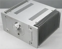 Beautiful mini All aluminum chassis Seiko silver  1969 power amplifier chassis both sides cooling radiator