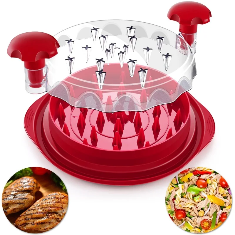 

Fast Meat Mincer Multifunction Chicken Shredder with Brush Meat Shredder Ergonomic Handle BPA Free Chicken Shredder Tool