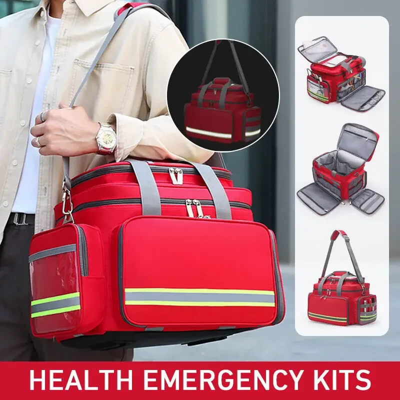 First Aid Medical Kits Emergency Rescue Backpacks Large Capacity Storage Outdoor Camping Survival Kits Heath Organizer