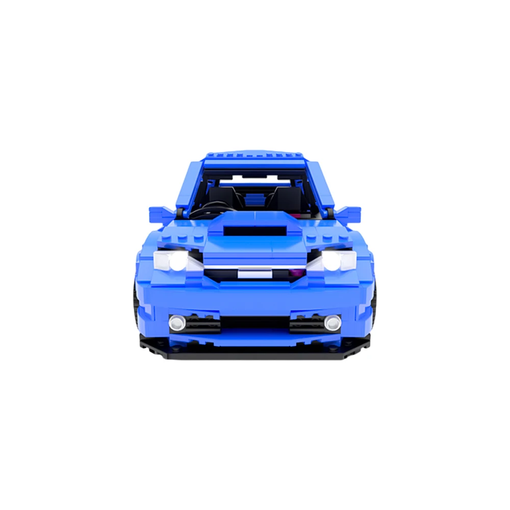 Gobricks MOC Subaru Imprezas WRX STi Hatchback Car Building Blocks Model Speed Champions City Racing Set Brick Kid Toys Gifts