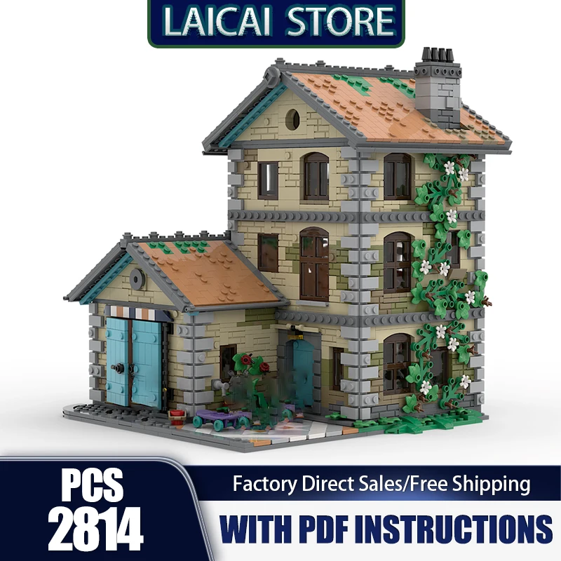 Modular City Building Model Moc Building Family House Model Technology Modular Gift Construstion DIY Assembly Construstion Toys