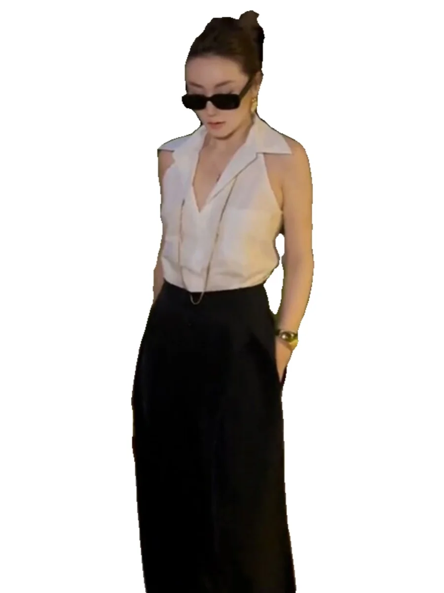 Ele Ne Svel irt feminino verão Faion Commute Sle solto ajuste poliéster casual respirável branco pendurado Ne