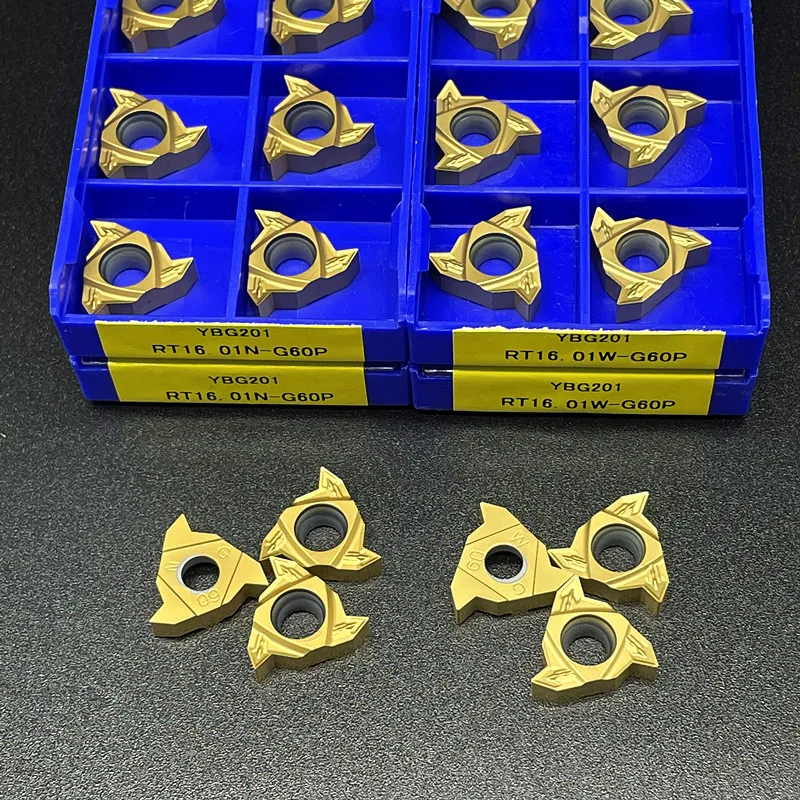 RT16.01W-G60P YBG201 RT16.01N-G60P YBG201 High-quality thread cutting Carbide inserts CNC lathe cutting tools