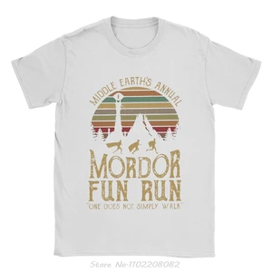 Kaus Mordor L-lords of The R-rings Pria Pakaian Pria Kaus Leher O Musim Panas Lengan Pendek Antik Kaus Kebugaran Ukuran Besar 12 penjualan terbaik lego world of warcraft - №