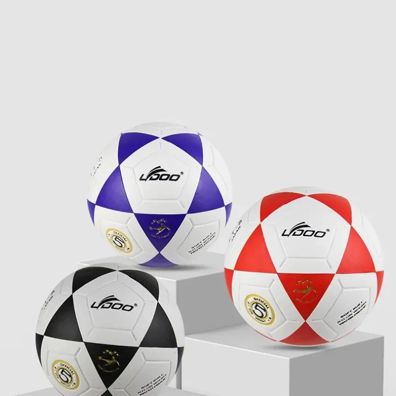 Bola Sepak Ukuran 5 PVC Tahan Aus Bola Pertandingan Sepak Bola Profesional Uniseks Pertandingan Dalam Ruangan Luar Ruangan Latihan Tim Sepak Bola