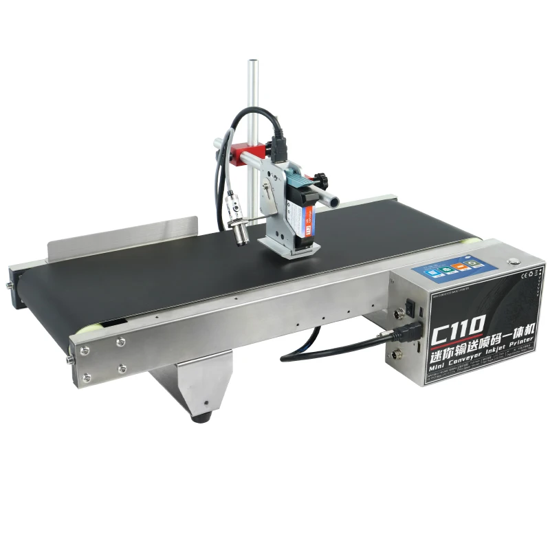 Demin C110 Mini Conveying Inkjet Printer Production Date Two-dimensional Code Barcode Small Multi-functional Coding Machine