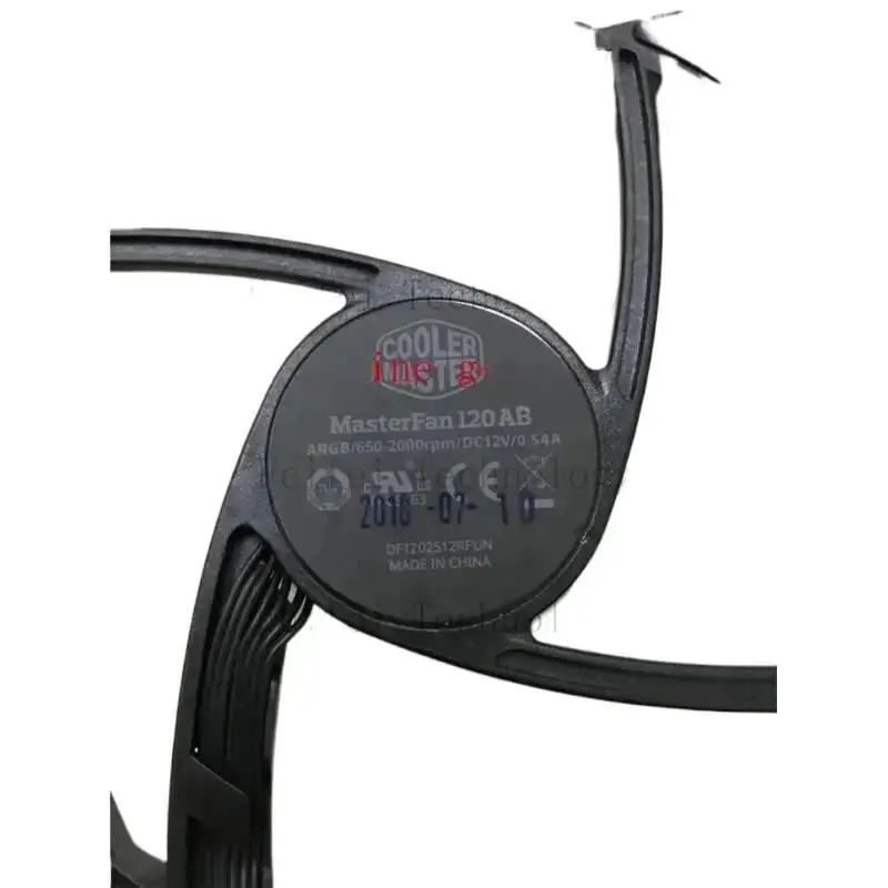 Cooler para ventilador mestre 120 ab argb/650-2000rpm 12v 0.54a 12cm 12025 cpu para chassi 120ab argb
