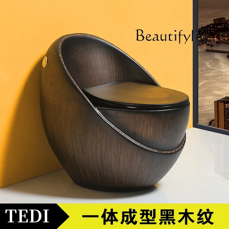 

Ac Stone Pattern Toilet Ceramic Creative Personality Colored Egg Toilet Water Saving Large Diameter Ceramic