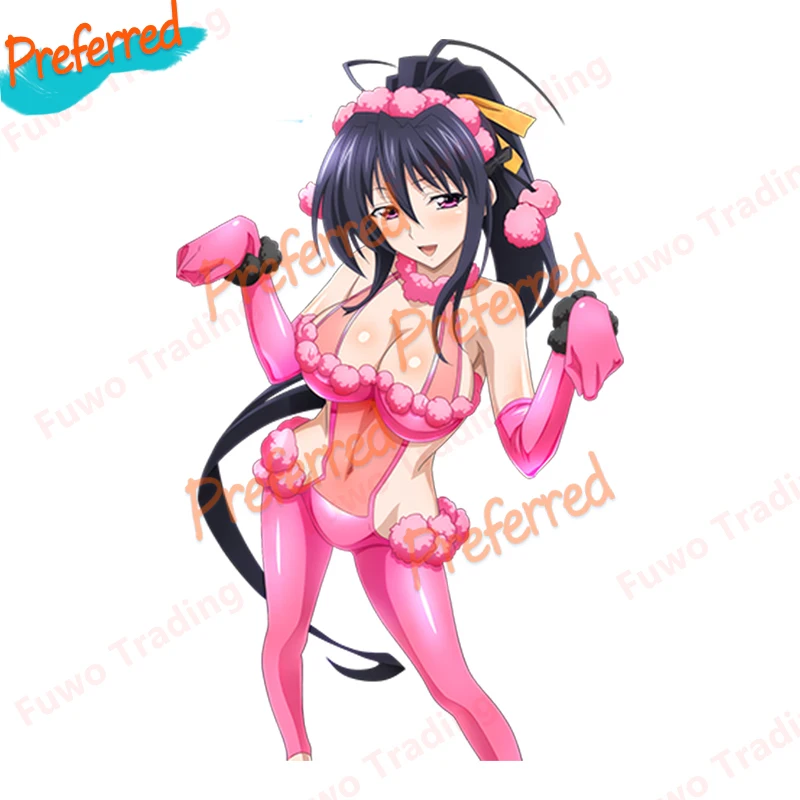 High School DxD Sexy Girl Himejima Akeno Render Anime Sticker Decal for Your All Cars Laptop Motorcycle Trunk Window Bumper