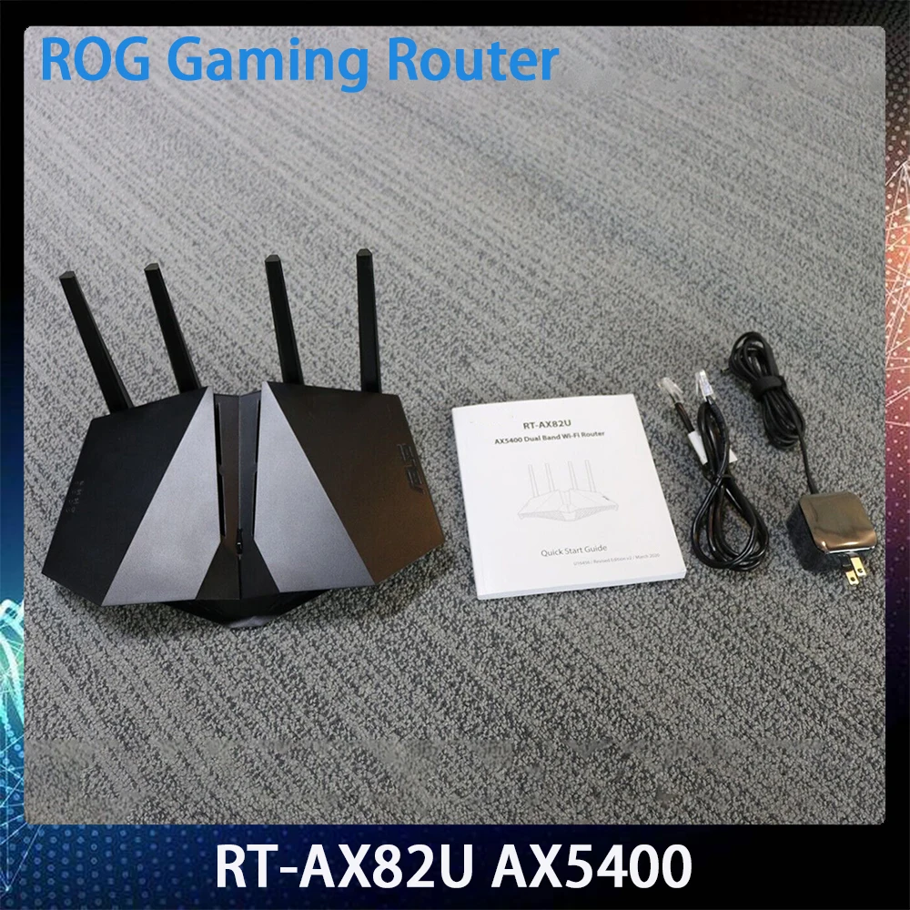 For Asus RT-AX82U AX5400 Dual Band WiFi 6 ROG Gaming Router MU-MIMO Game Acceleration Mesh WiFi