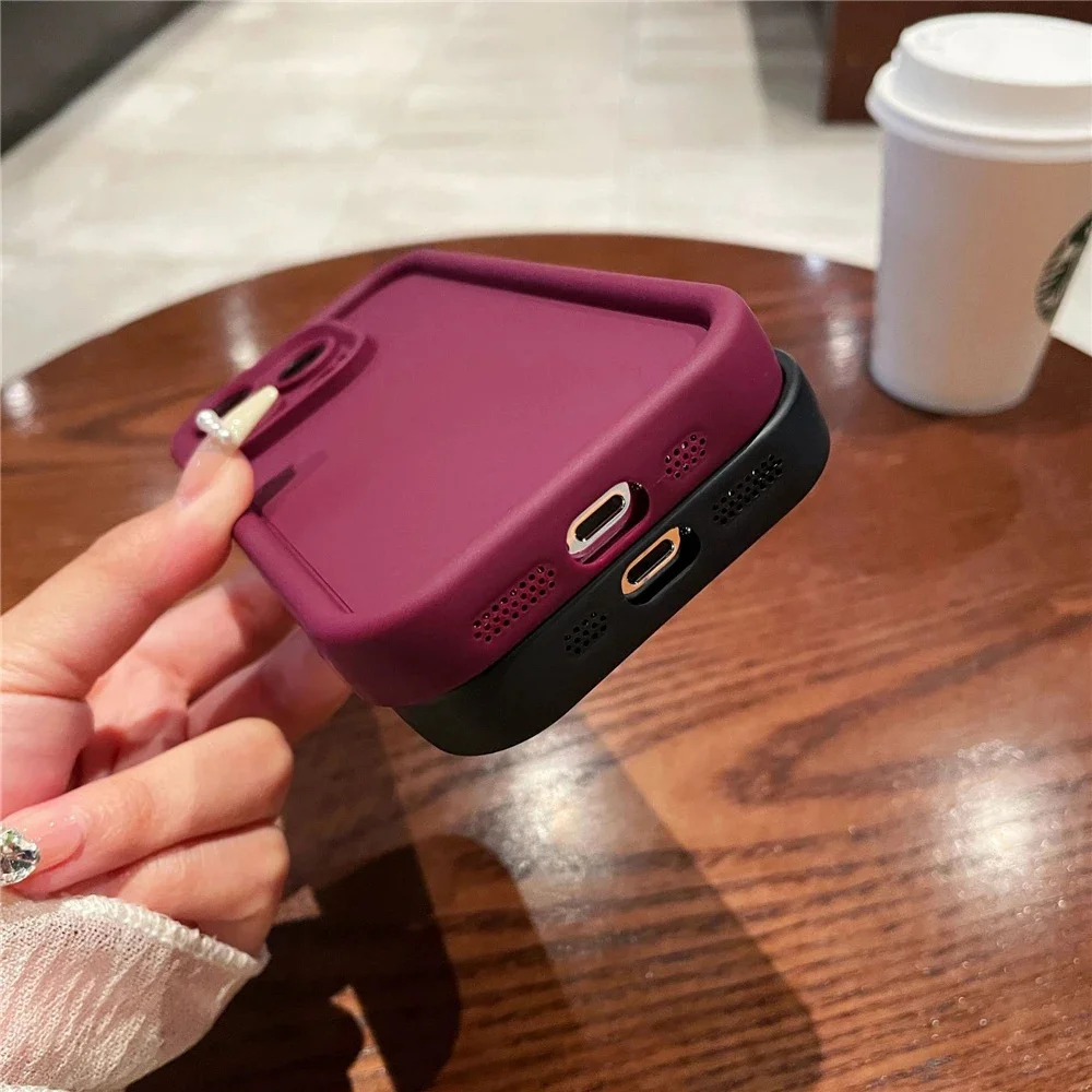 Luxury silicone Camera protection Phone Case For iPhone 11 12 13 14 15 16 Pro Max Plus mini XR XS 7 8Plus Shockproof Bumper case - náhled 3