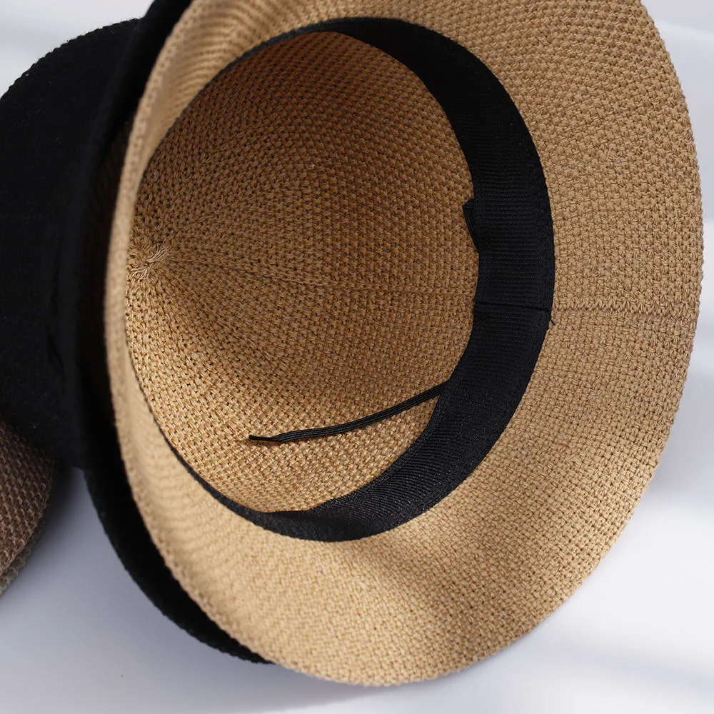 2022 NEW Womens Straw Hats Panamas UV Protection Sun Visor Beach Hats fashion Visors Foldable Female Women\'s summer sun hat