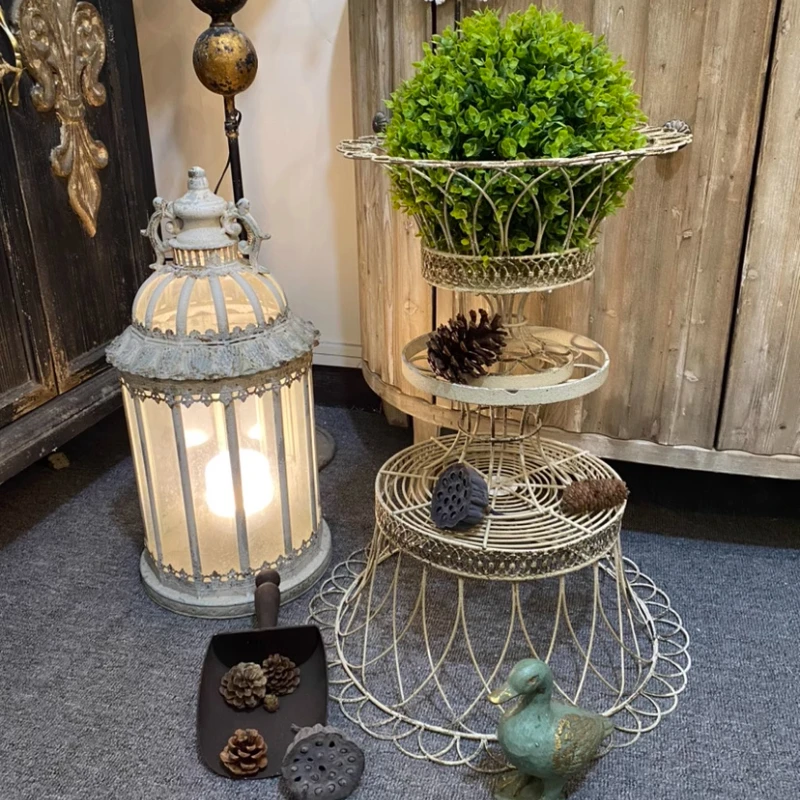 ヴィンテージドゥオールドフラワーバスケット屋外鉄盆栽ベース庭 - Bonsai Garden Display のレビューと価格