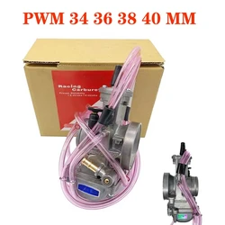 Carburador PWM de 34, 36, 38 y 40 mm para KeihinUniversal Shift Karts, motocicleta de carreras, Scooter, ATV, KTM, 250CC, 2/4 Temps