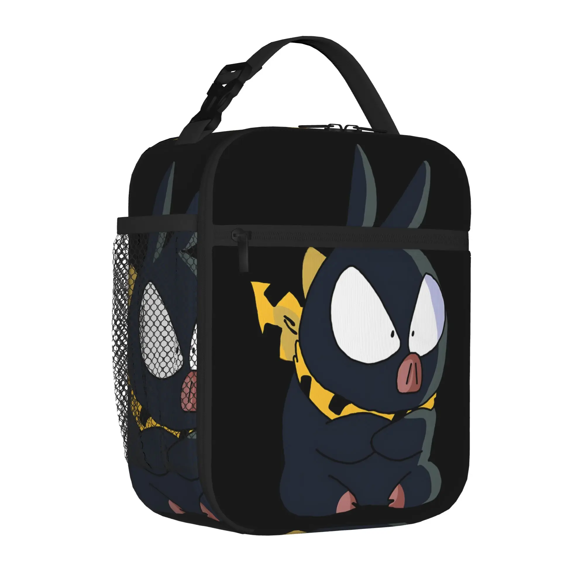 1 Piece Zipper Closure Yellow Storage Bag Pocket Ranma  School Lunch Food Box Reusable For Lunch Food Bag