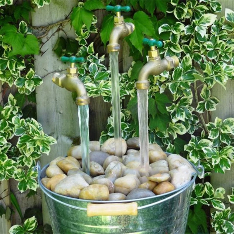 Bico água com fluxo invisível, regador, fonte torneira flutuante, decoração faça você mesmo