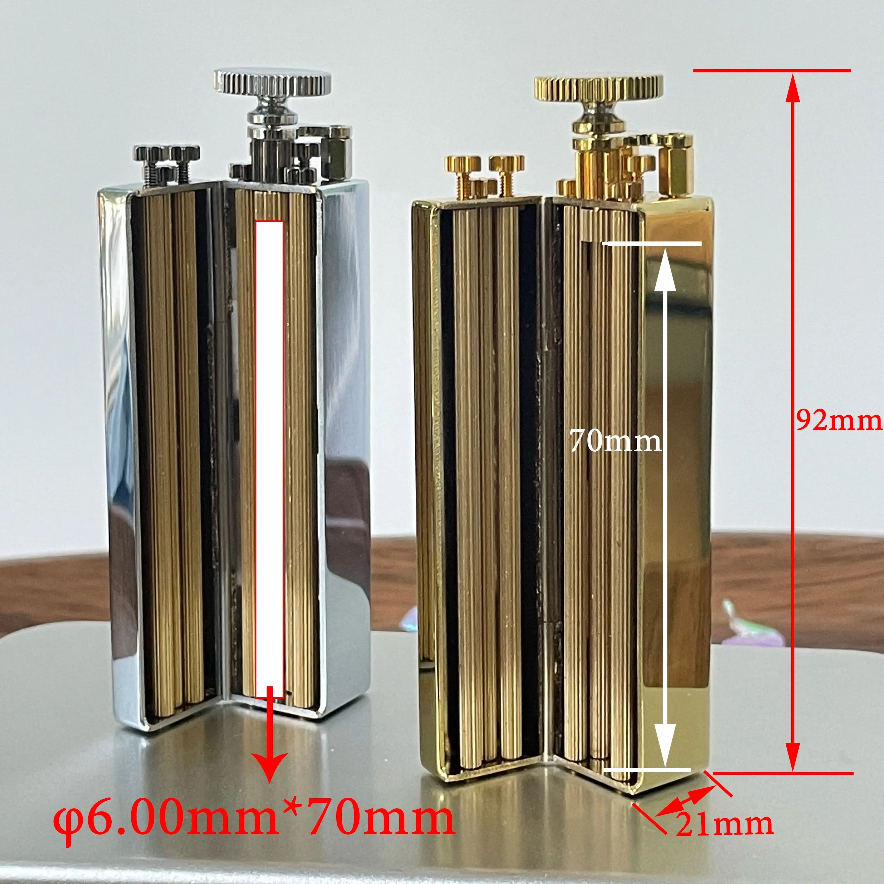 φ6mm Classic Solid Brass Cigaretts Rolling Machine Slim Smoke Hand Manual slim Tobacco Roller Handmade Can Fit 70mm Rollie Paper - view 2