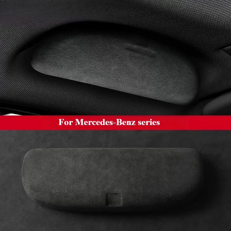 Applicable for Mercedes-Benz A/B/C/E/GLC/GLA/GLB/GLE Premium suede case for car glasses Sol glasses storage support