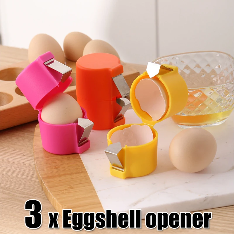 1/3PCs Creative Egg Shell Opener Portable Egg Opener Kitchen Handheld Egg Shell Crusher Household Kitchen Tools