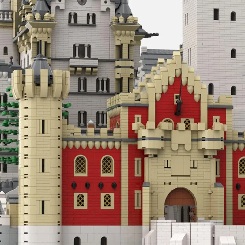 57493 قطعة MOC Neuschwanstein القلعة وحدات نموذج اللبنات لعبة تجميع هدايا عيد الميلاد لتقوم بها بنفسك التعليم الطوب عيد ميلاد #5
