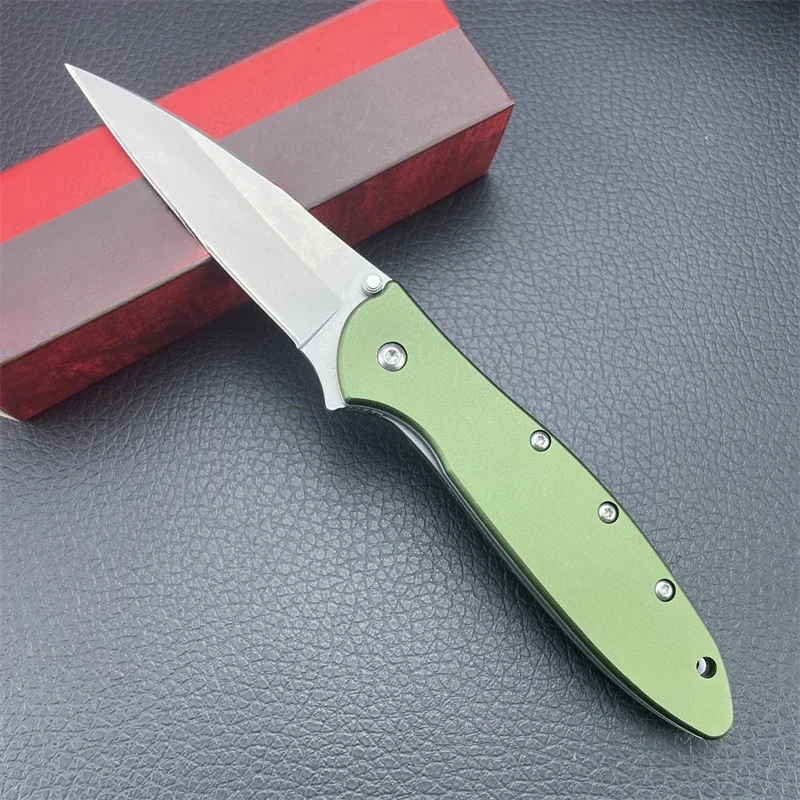 KS 1660 Folding Pocket Knife 8Cr13Mov Blade Aluminium Alloy Handle Camping Hunting Survival Tactical Self-defense Hand Knives