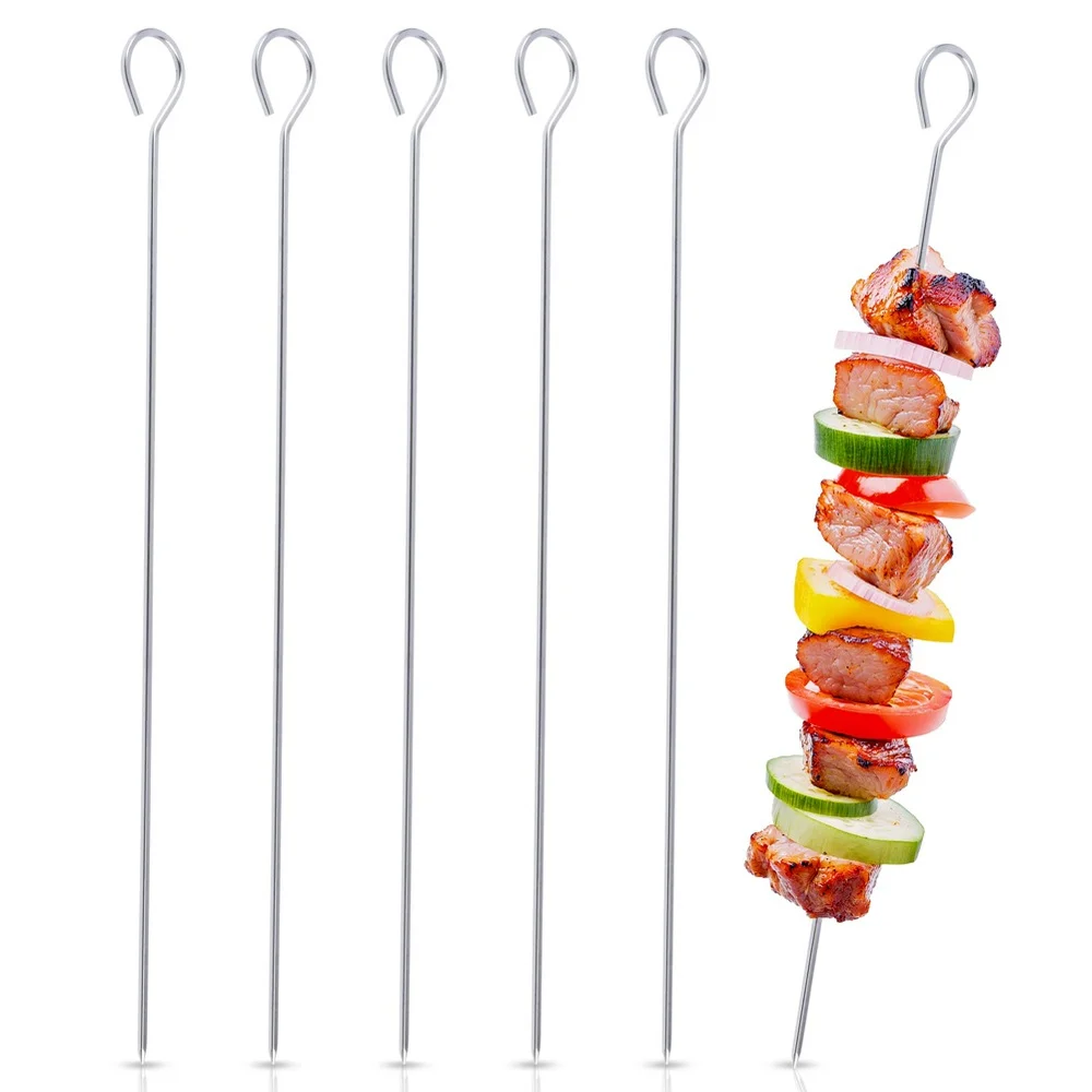 Stalen spiesjes 30 cm 6 stuks