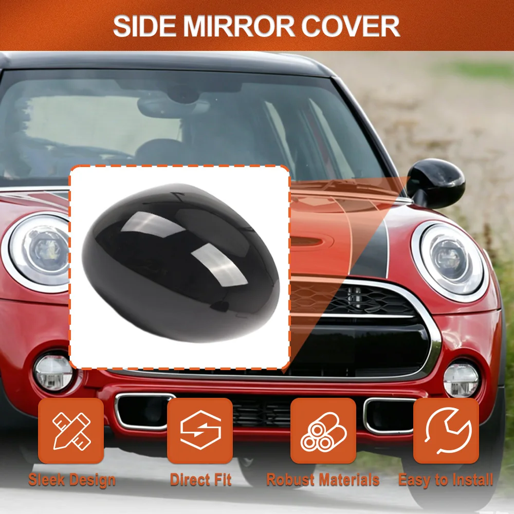 Car Side Rearview Mirror Door Mirror Cover Cap for Mini Cooper F55 F56 F57 Clubman F54 Countryman F60 51167401231 51167401232