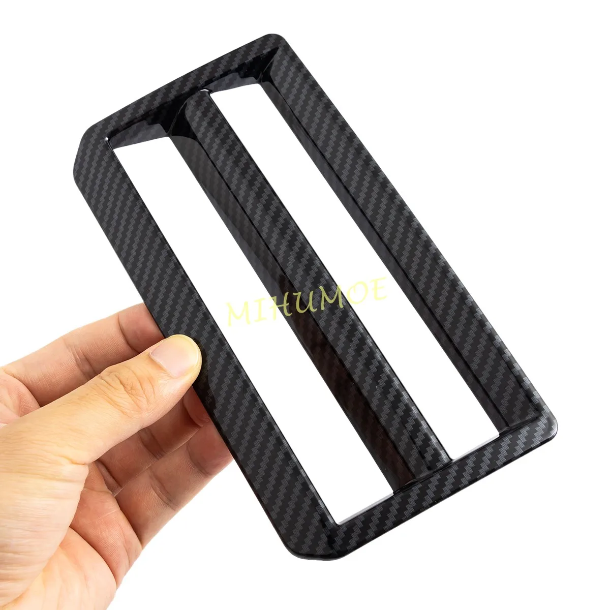 لتويوتا تندرا سيكويا 2023 2024 2025 LHD سيارة مركز وحدة التحكم العلوي مفتاح لمبة غطاء ملصق الديكور ألياف الكربون #3