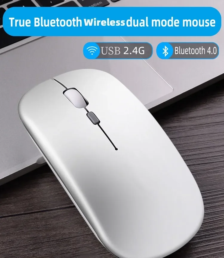 New Bluetooth Wireless Mouse USB Optical Rechargeable Mouse for Computer Laptop PC Macbook Gaming Mouse Gamer 2.4GHz 1600DPI