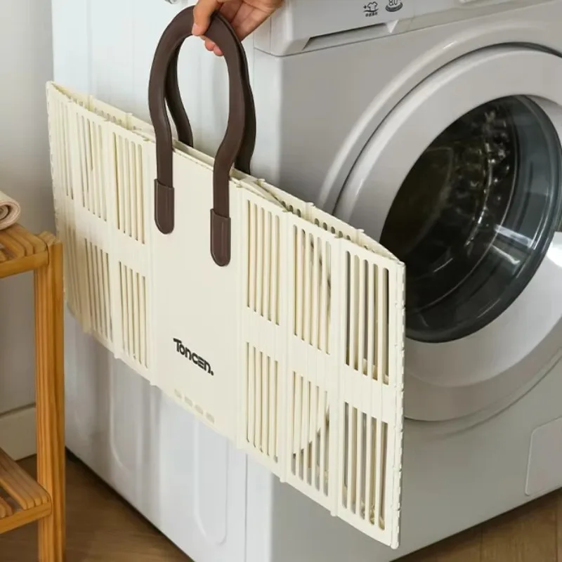 Wall-Mounted Large Laundry Basket Foldable High Capacity Bathroom Hamper Space-Saving Dirty Clothes Bin for Clothes Storage