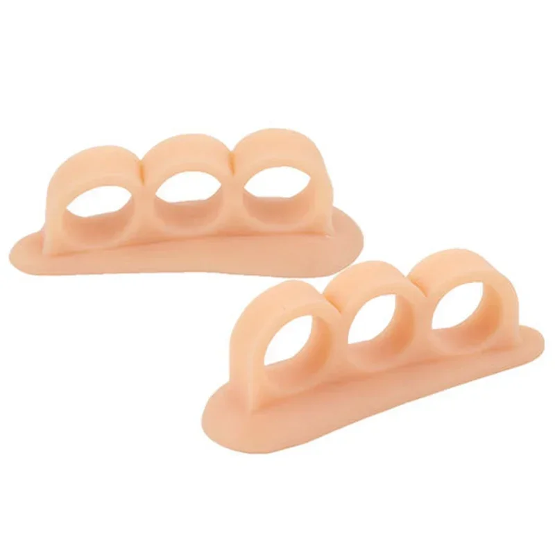 Alisador y Corrector de dedos en martillo de Gel de silicona para dedos rizados, Corrector de pies, alivio del dolor en el pie, soporte de Gel separador