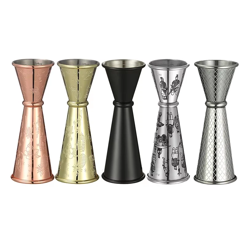 Japanese-Style Double Cocktail Jigger, 4.75-Inches, 0.5-Ounce to 2-Ounce