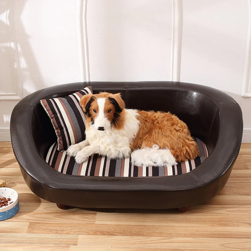 Dog Sofa and Pet Nest Summer Sized Canine Detachable and Washable Dog Bed Leather Dog Nest Pet Products