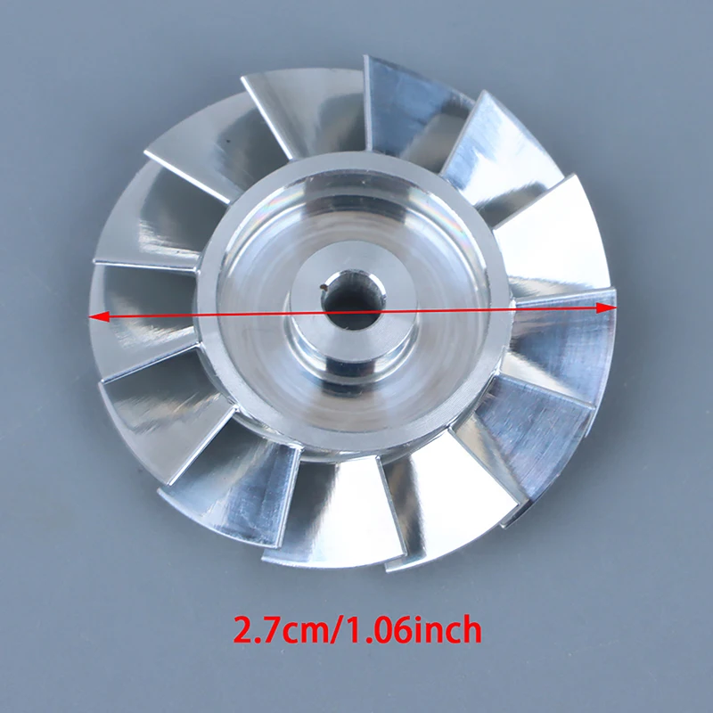 Hair Dryer Parts 27mm Fan Blade Impeller CNC Machined High Precision Aluminium Impeller Repair Accessory