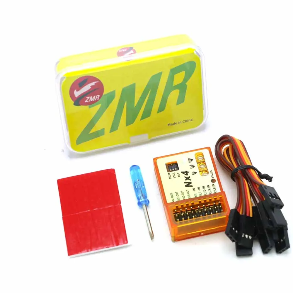 ZMR NX4 PRO EVO Flight Controller 3D Flight Gyroscope Balance Support Rate/Hold/Gyro Off Mode For Fixed-wing Aircraft