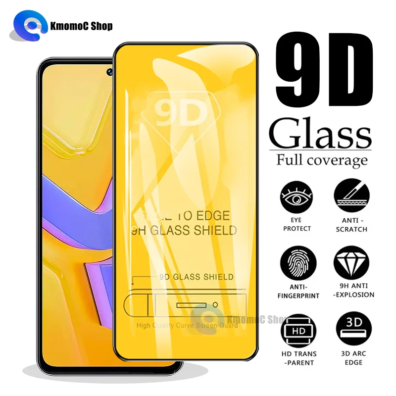 9D Full Coverage Tempered Glass for VIVO V30 V29e V27e V25 V25e V23 V23e V21 V21e Pro 5G Front Screen Protector