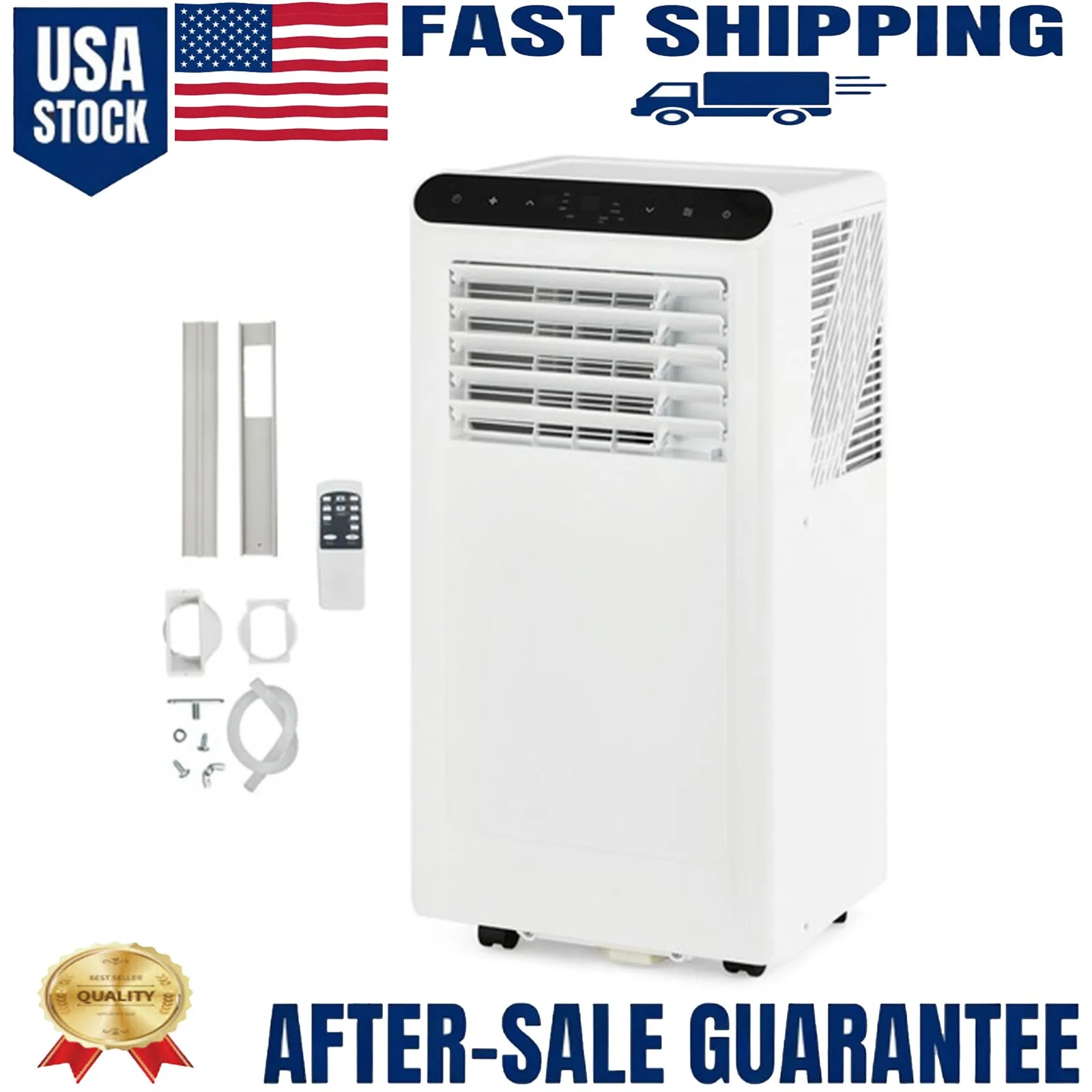 8000 BTU Portable Air Conditioner Versatile 3-in-1 AC Unit Cools Up to 350 Sq.Ft