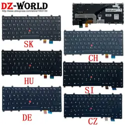 QWERTZ DE GR CZ CH SWS HU SI SK German Czech Hungarian Slovenian Slovakian Backlit Keyboard For Lenovo Thinkpad Yoga 260 S1 3rd