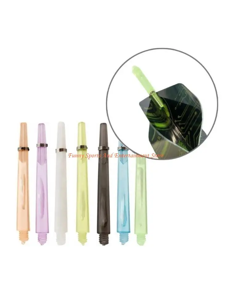 

C4DE 12Pcs Clear Darts Stem Light weights Plastic Darts Shafts for Steel & Soft Darts